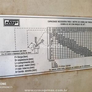 Dobradeira CNC 3200X200T - Newton - Ano 2007